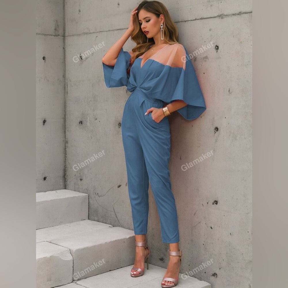Glamaker Elegant Blue Jumpsuit